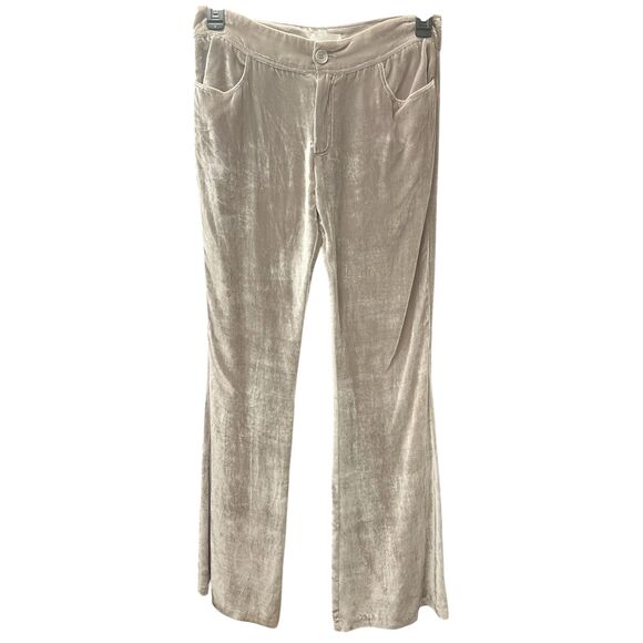 Sablyn Wide Leg Velvet Pant in Grey NWT Size Small - Picture 1 of 5